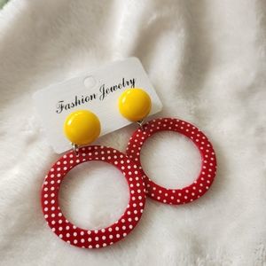 Retro Polka-dot Earrings